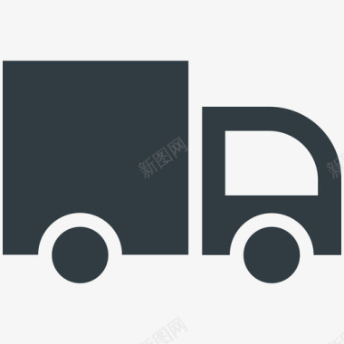 送货车运输酷标图标图标