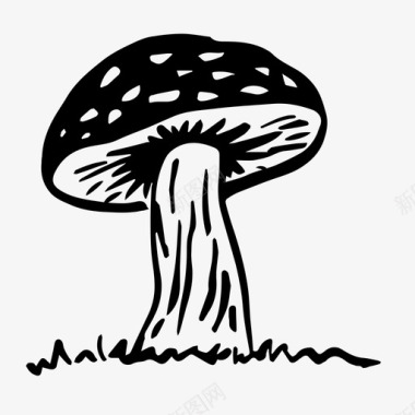 蘑菇毒药印记图标图标
