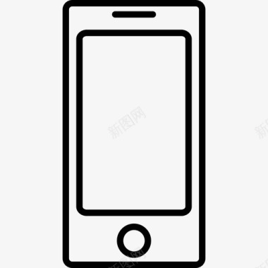 电话屏幕的轮廓形状工具和器具多笔画图标图标
