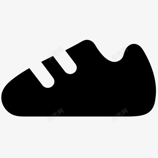 运动鞋时尚大胆的固体图标svg_新图网 https://ixintu.com 时尚大胆的固体图标 运动鞋