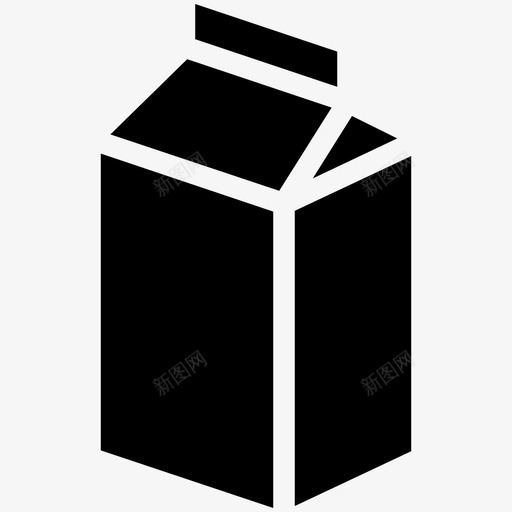 牛奶盒早餐钙图标svg_新图网 https://ixintu.com 健康 半加仑 早餐 牛奶 牛奶存储 牛奶容器 牛奶盒 硬纸板容器 钙 食物酷向量图标