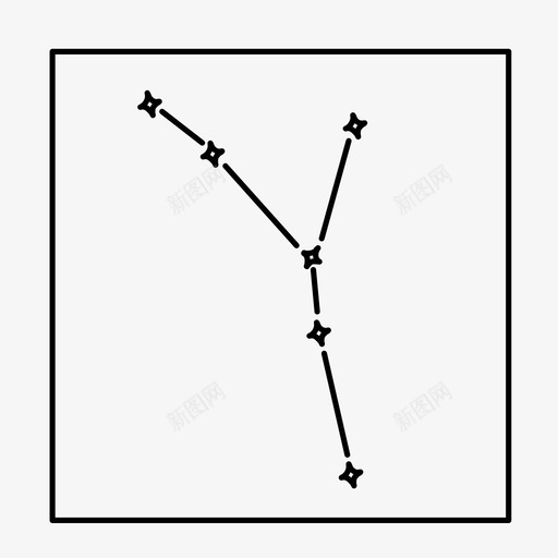 巨蟹座星座太空图标svg_新图网 https://ixintu.com 发光的 古老的 夜空 天空 太空 巨蟹座 星座 星星