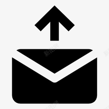 发件箱发送电子邮件对象图标图标