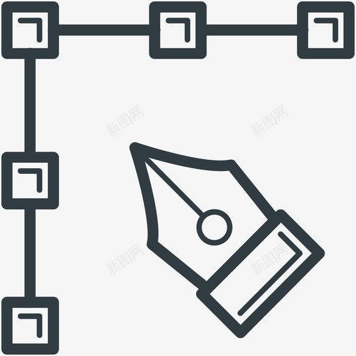 bezier构造线图标svg_新图网 https://ixintu.com bezier 构造矢量线图标