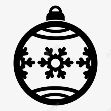 圣诞饰品雪帐篷图标图标