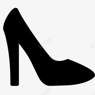 鞋子光滑的衣服图标图标