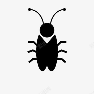 甲虫翅膀视觉图标图标