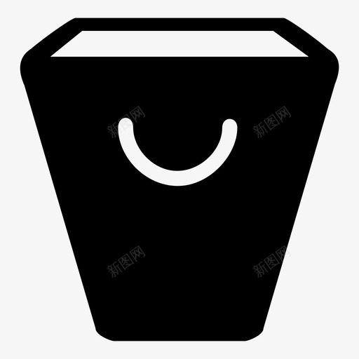 垃圾桶展示品纸张图标svg_新图网 https://ixintu.com 垃圾桶 容器 展示品 材料 桶 物体 物品 盒子 纸张