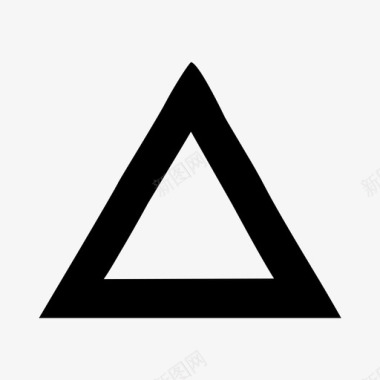 三角形向上三面形状图标图标
