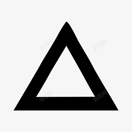 三角形向上三面形状图标svg_新图网 https://ixintu.com 三角形向上 三面 北 圆锥体 形状 指向 指示器 绘制集2平面 金字塔 黑色