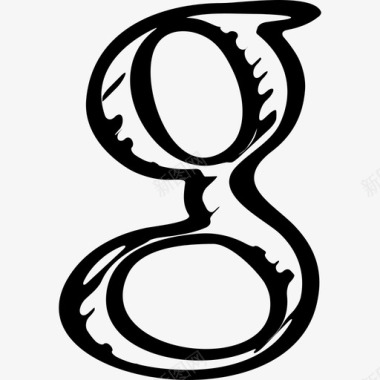 谷歌略图社交字母Logo略图社交图标图标
