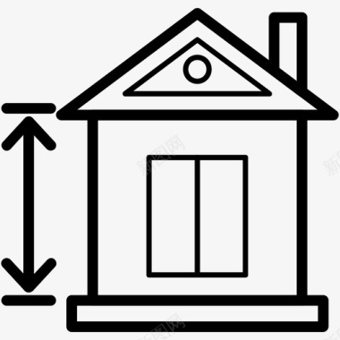 房屋建筑平面图房地产线图标图标
