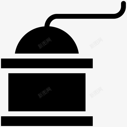 咖啡磨厨房配件咖啡机图标svg_新图网 https://ixintu.com 厨房配件 咖啡机 咖啡研磨机 咖啡磨 手动研磨机 食物酷向量图标