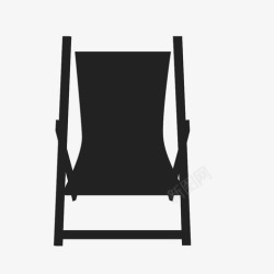 海滩座椅椅子海滩沙滩椅图标高清图片