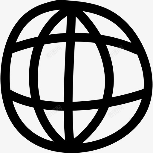 世界网格手绘符号界面手绘图标svg_新图网 https://ixintu.com 世界网格手绘符号 手绘 界面