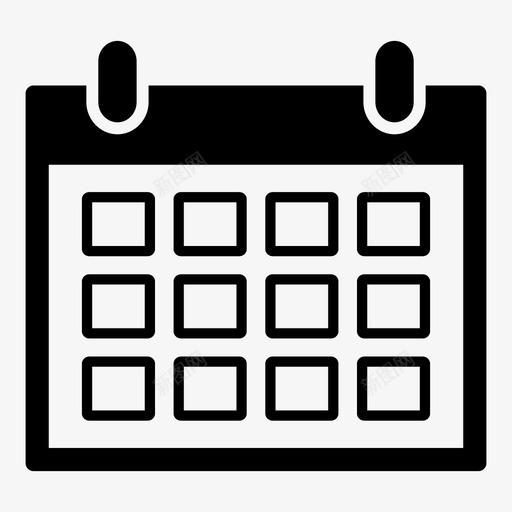日历约会备忘录图标svg_新图网 https://ixintu.com 保持 备忘录 提醒 日历 日程安排 每月 约会 计划 记事本