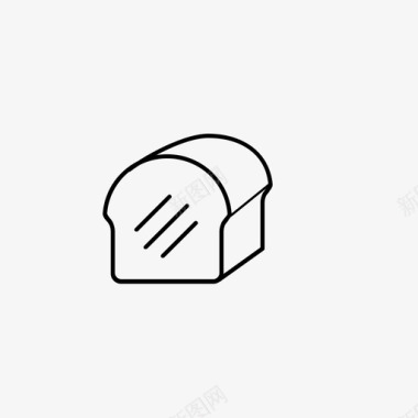 面包碳水化合物食物图标图标