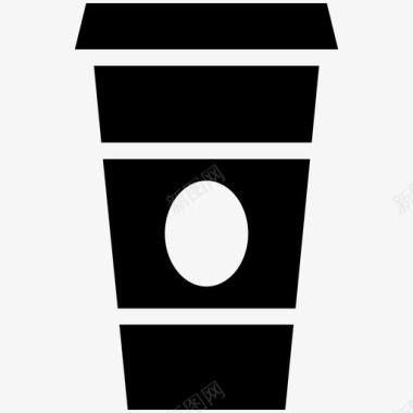 咖啡小口纸杯图标图标