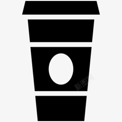 向量杯咖啡小口纸杯图标高清图片