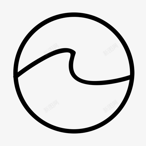 圆形串联波抽象圆图标svg_新图网 https://ixintu.com 圆形串联波 抽象圆