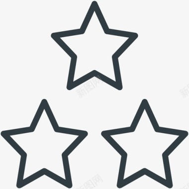 星星商业线图标图标