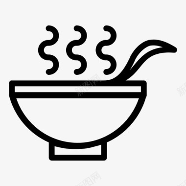 汤碗饮料图标图标
