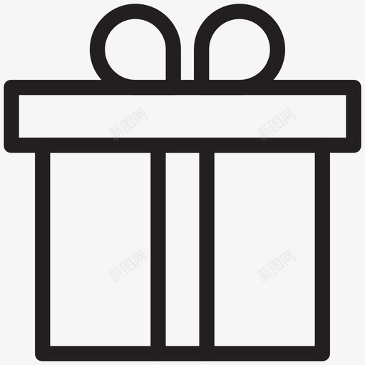 礼品盒网络和用户界面图标svg_新图网 https://ixintu.com 礼品盒 网络和用户界面图标