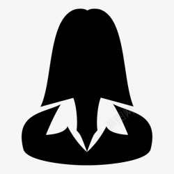 长发1女用户女性头像职业图标高清图片