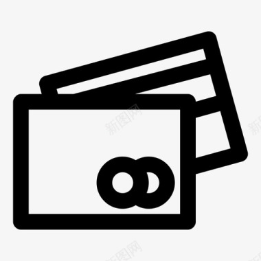信用卡刷卡磁条图标图标