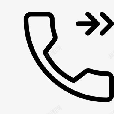 电话呼叫转接电话线图标图标