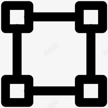 photoshop工具搜索引擎优化和营销加粗线图标图标