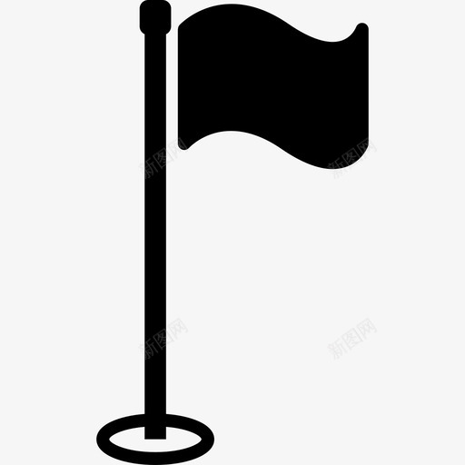 高尔夫旗杆地图和旗帜图标svg_新图网 https://ixintu.com 图标 地图和旗帜 高尔夫旗杆