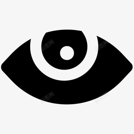 眼睛科学大胆的固体图标svg_新图网 https://ixintu.com 眼睛 科学大胆的固体图标