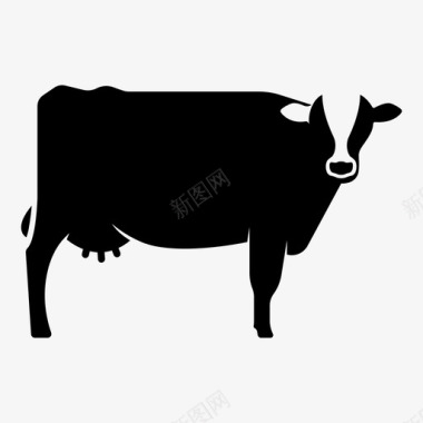 牛牛奶肉图标图标