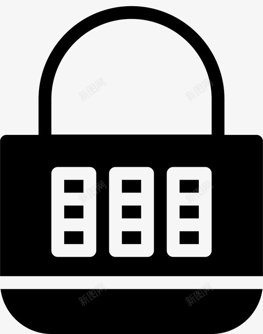 组合锁安全保护图标svg_新图网 https://ixintu.com 保护 免提 分析 危险 安全 安全可靠 封闭 房屋 组合锁 遮蔽