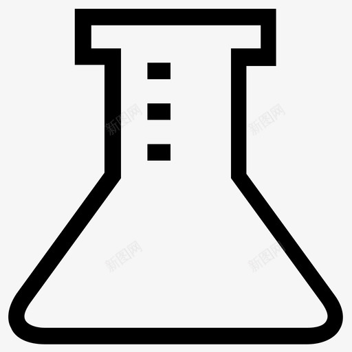 锥形瓶测量实验室图标svg_新图网 https://ixintu.com 化学 化学烧瓶 实验 实验室 测量 用户界面图标 科学 精度 锥形瓶