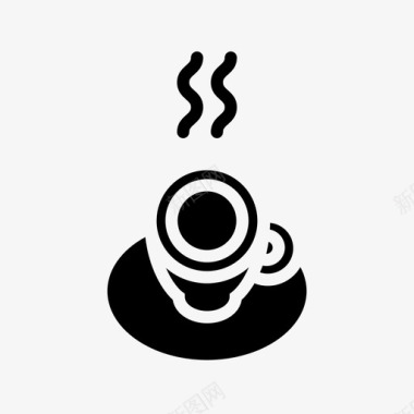 咖啡休息冲泡图标图标
