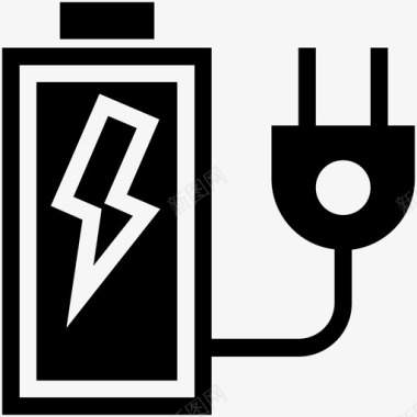 电池充电电源插头图标图标