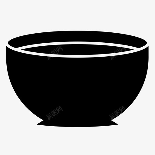 碗晚餐菜图标svg_新图网 https://ixintu.com 厨房 吃 咖啡 晚餐 服务 汤 碗 菜 食物