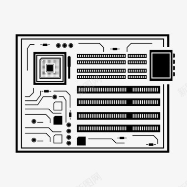 主板中心集线器主电路图标图标