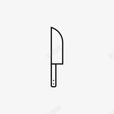 法式刀厨师烹饪工具图标图标