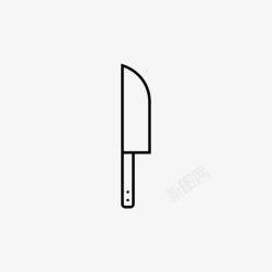 法式专用餐具法式刀厨师烹饪工具图标高清图片