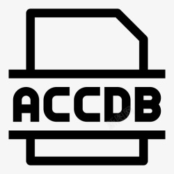 微软Access数据库文件accdb文件access2007数据库文件类型图标高清图片