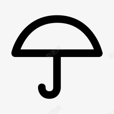 雨伞恶劣天气遮篷图标图标