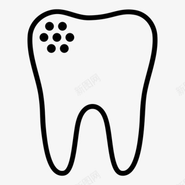 蛀牙牙齿牙医图标图标