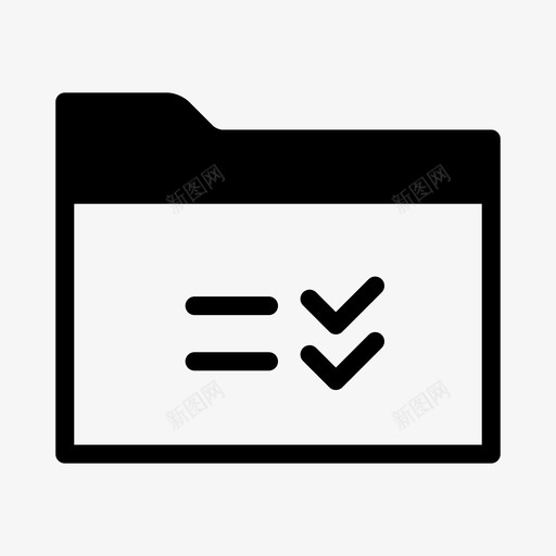 清单文件夹保存提醒图标svg_新图网 https://ixintu.com 保存 保护 勾选 平滑填充文件夹 提示 提醒 标记 清单文件夹 组 集合