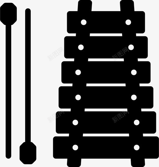 木琴遮蔽物整体图标svg_新图网 https://ixintu.com 乐器 估计 分析 声音 整体 木琴 透镜 遮蔽物 音乐 音乐固体