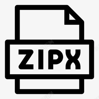 zipx文件存储大小图标图标