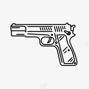 手枪武器暴力图标图标