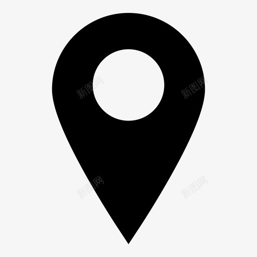 地图标记pin导航svg_新图网 https://ixintu.com gps pin 地图标记 定位器 定位销 导航 旅行 目的地